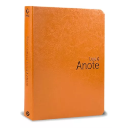 Bíblia Leia E Anote | Espaço Para Anotações | Nvt | Capa Luxo Laranja